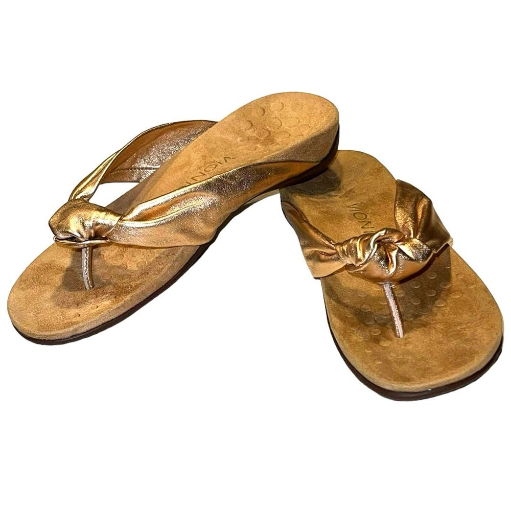 Vionic Rose Gold Sandals - Picture 2 of 10